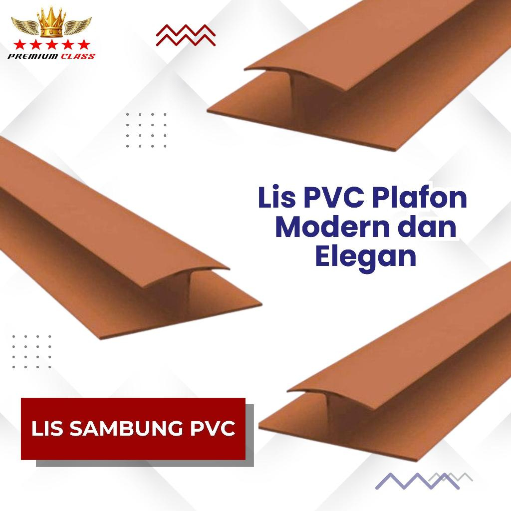 LIS SAMBUNG PLAFON PVC (4 METER PER BATANG)