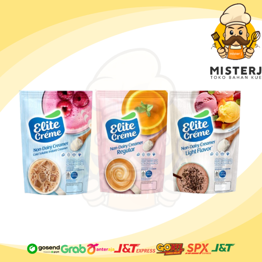 

Elite Creme Non Dairy Creamer 500 gr | Non Dairy Creamer 500 gr merk Elite Creme | Cold Soluble | Light Flavor | Reguler Creamer