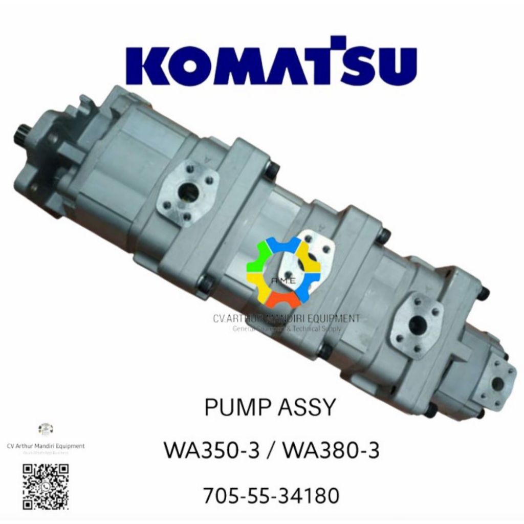 PUMP ASSY WA350-3 / WA380-3 (750-55-34180)