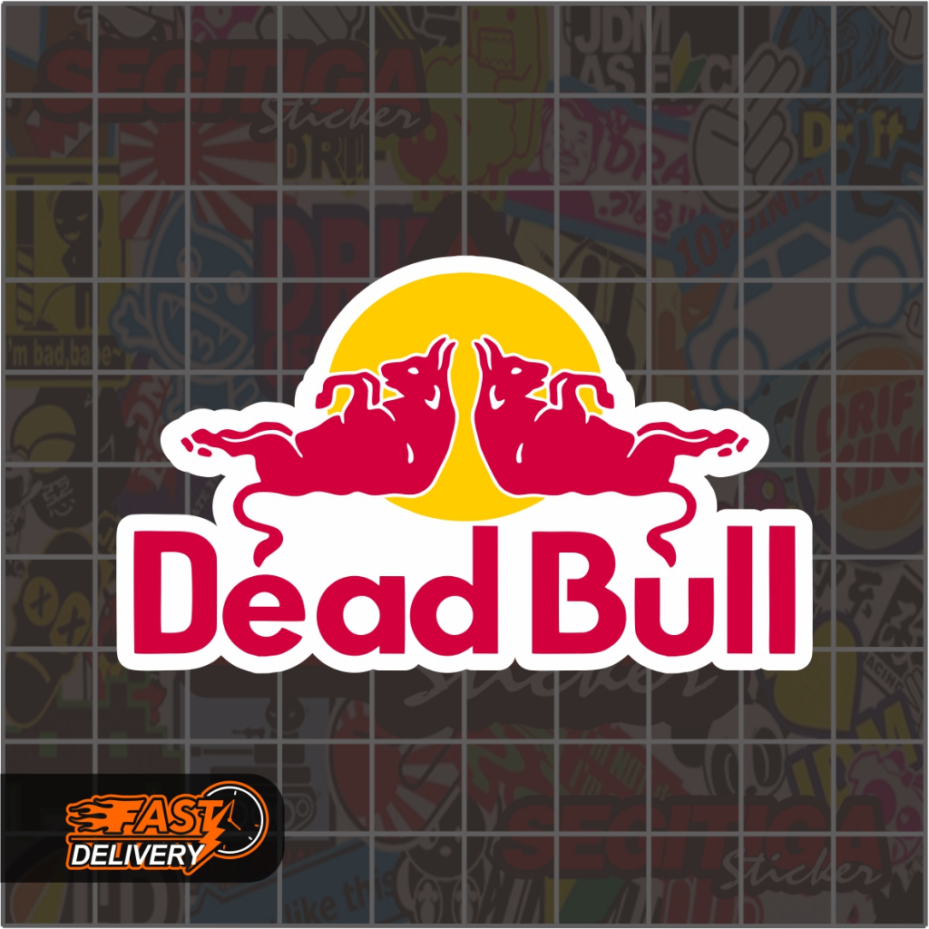 

Sticker Dead Bull Ukuran 7.5 x 4.5 Cm