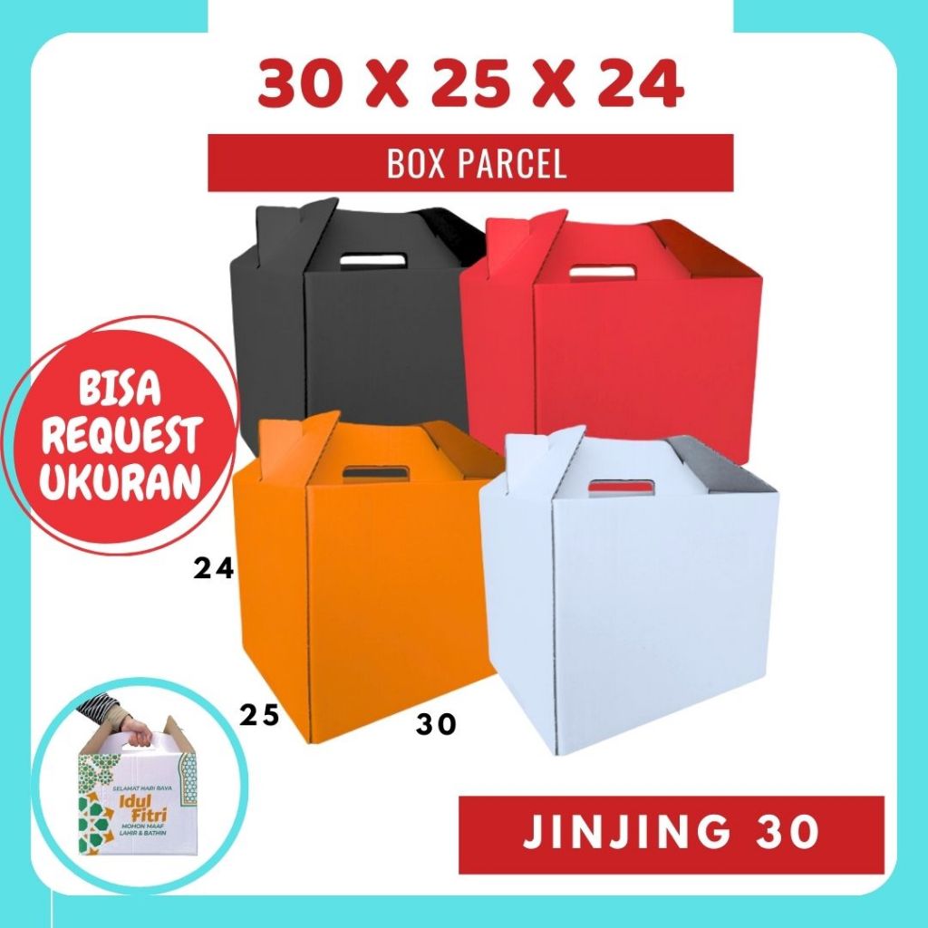 

Box_Parcel 30x25x24 (Jinjing) Gable Box hampers Bingkisan lebaran Kardus Packing/Parcell/Lebaran/idul Fitri/Paket/sembako/hampers/eid mubarak