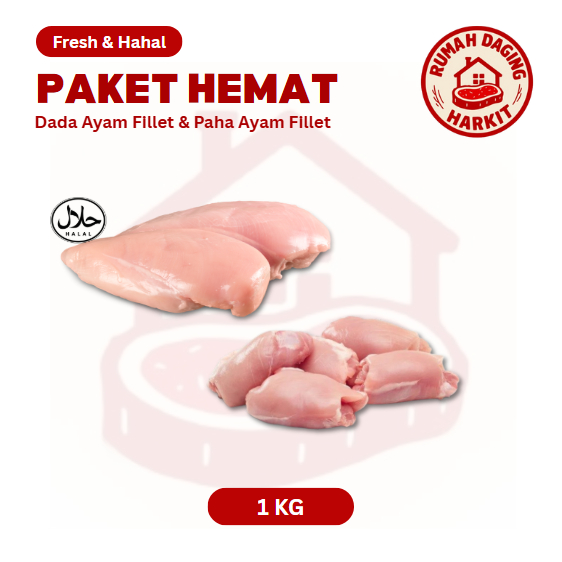 

Promo Bundling Ayam Fillet - Dada 1kg & Paha 1kg - Ayam Segar - Ayam Fillet - Ayam Frozen