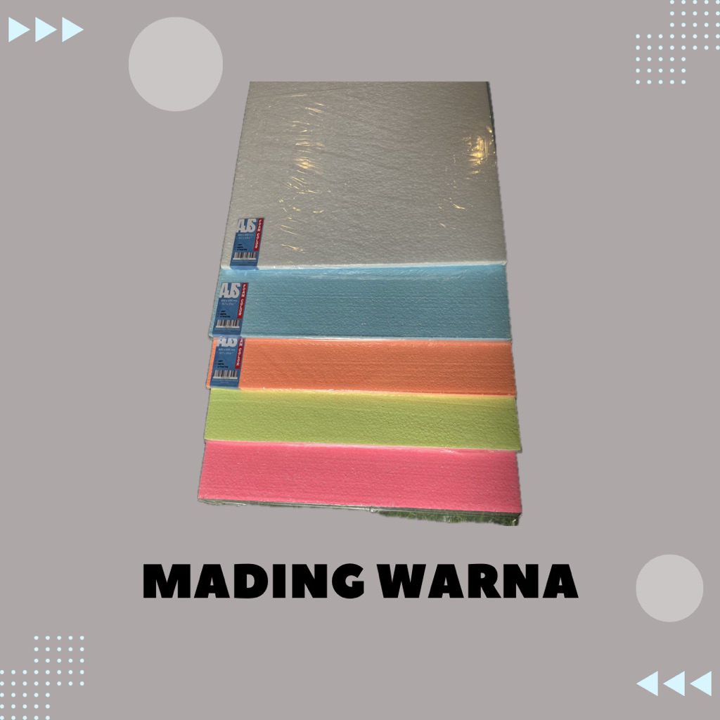 Styrofoam Mading | Ukuran 60x40x1 CM | Styrofoam Warna