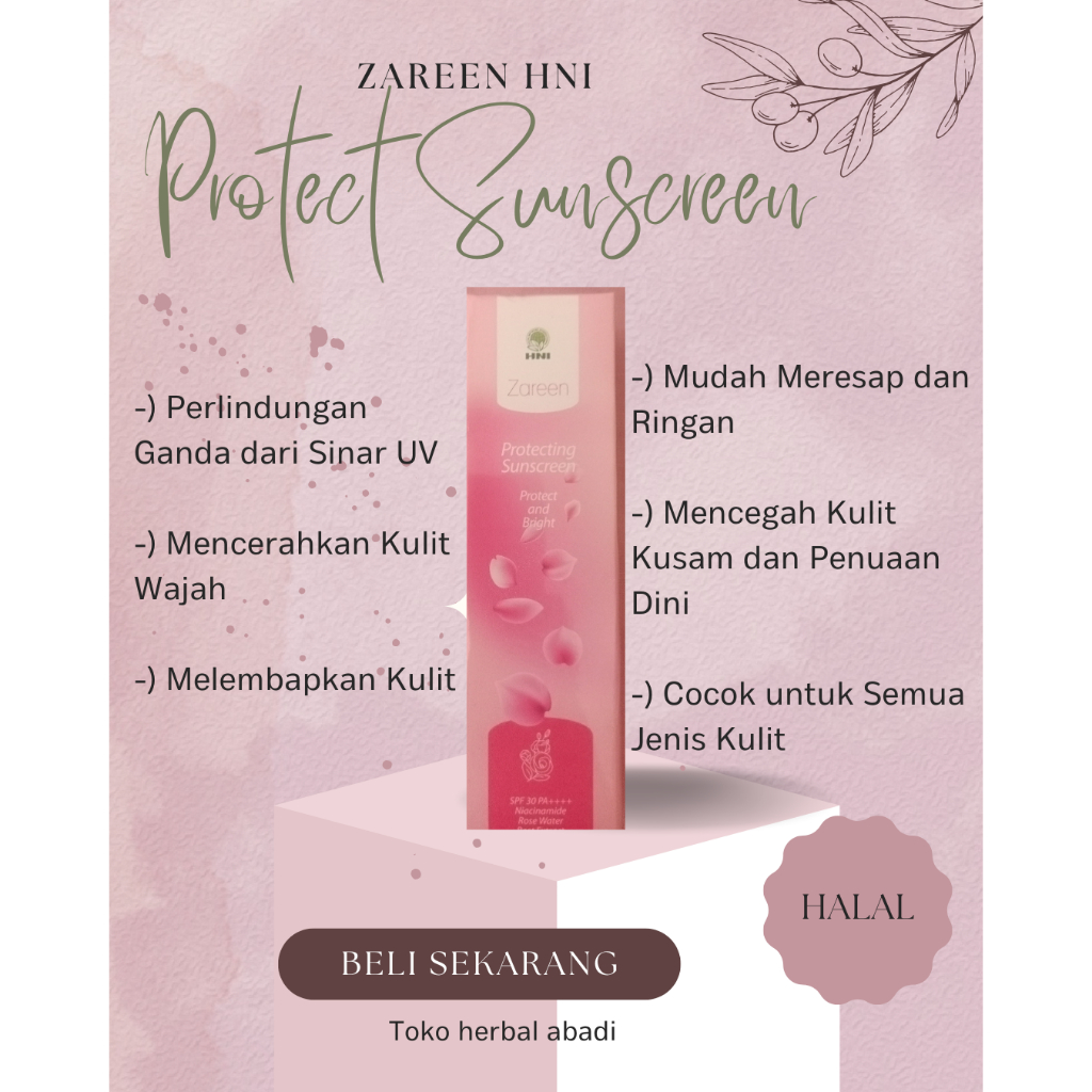 Zareen Protect Sunscreen - Skincare - HNI HPAI