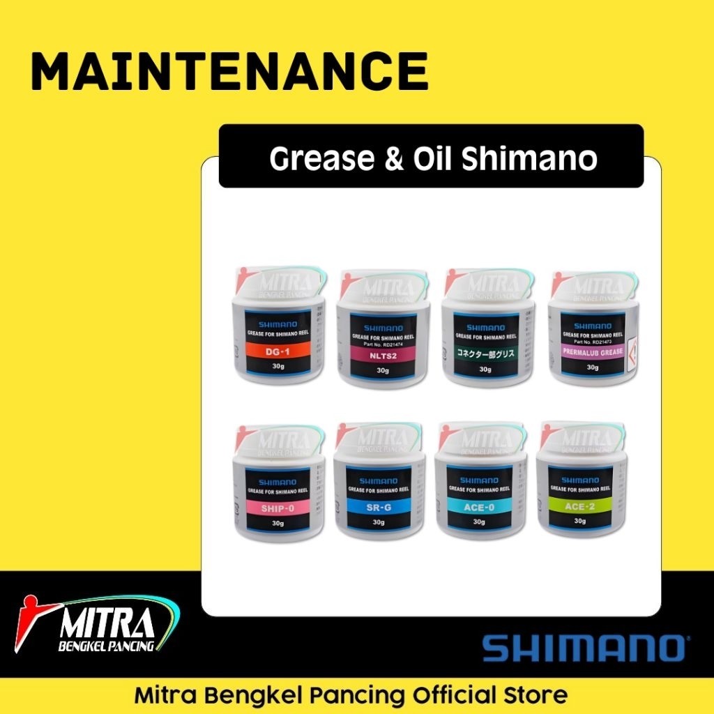 Grease Shimano Original Japan Pelumas Sparepart  Reel Pancing