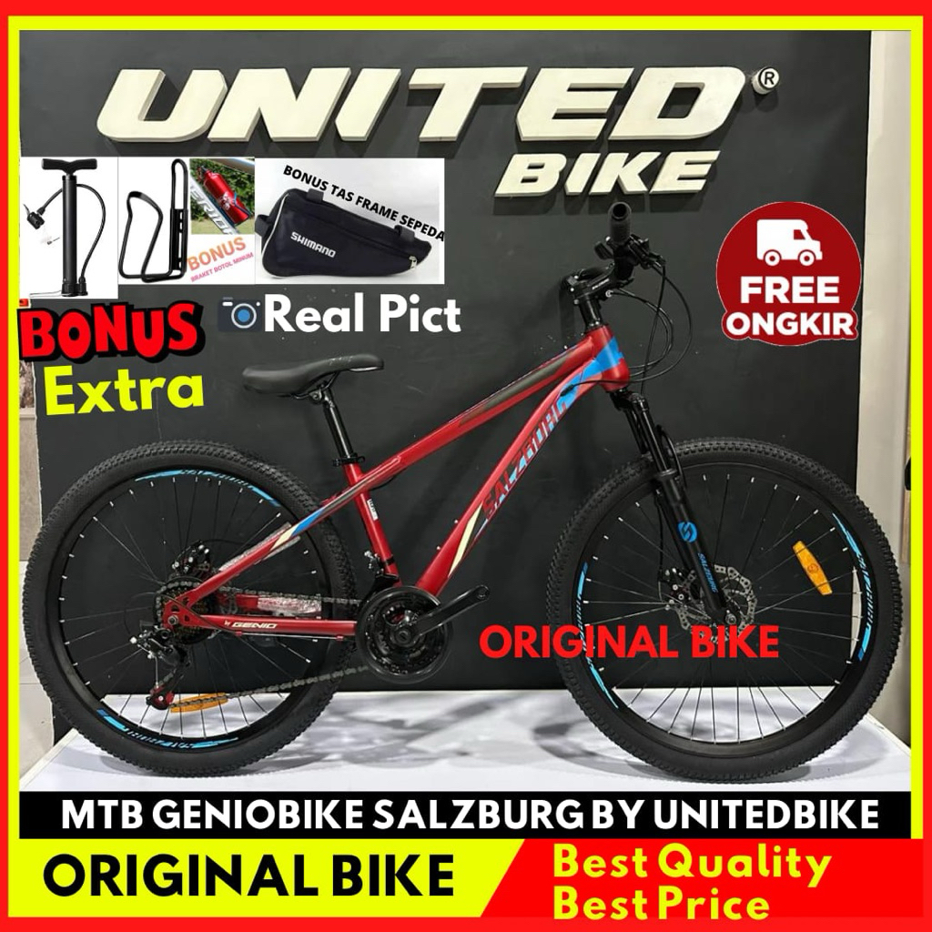 Sepeda Gunung MTB 26 Genio Salzburg SUMAX AT Rem  Discbrake Operangigi New