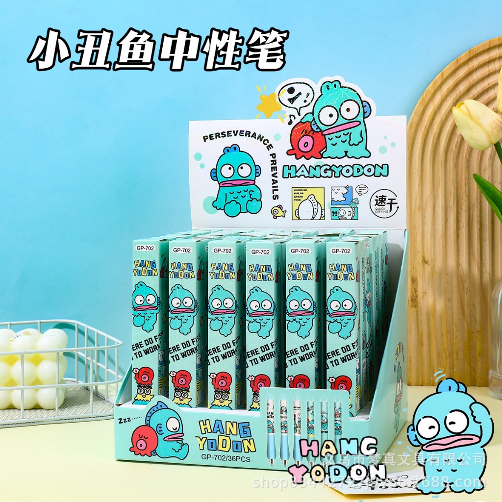 

{Sanrio} Pen Gel Akrilik Lucu Imut Premium Karakter Sanrio Hangyodon No. GP-702 by Kakabicam