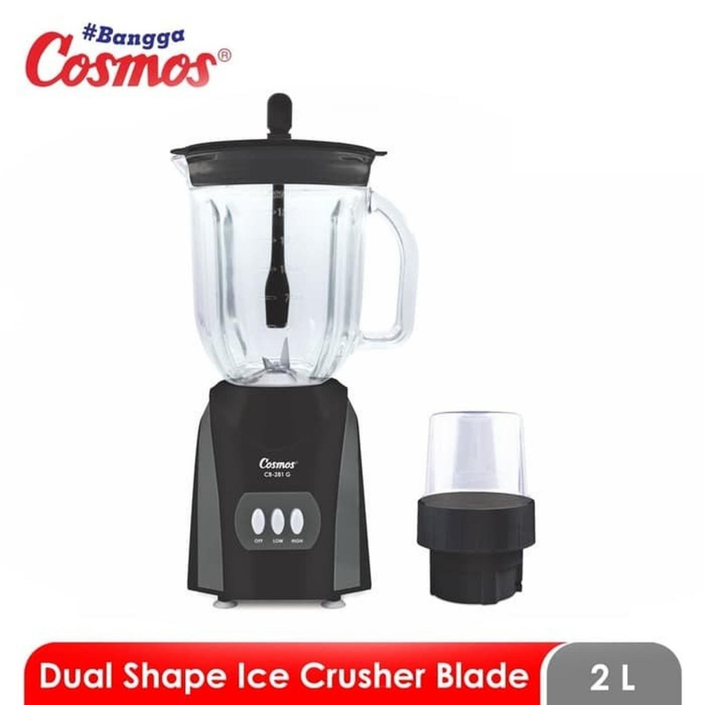Blender Cosmos Multifungsi CB281G Kaca / Blender Cosmos CB281G Glass / Blender Cosmos CB281G