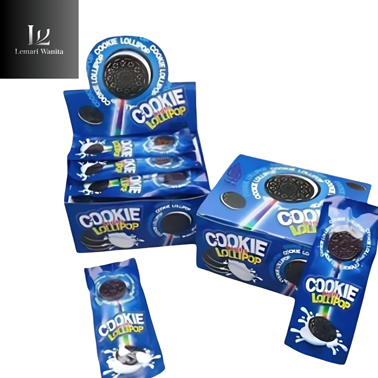 

Permen Berbentuk biskuit dengan gagang yang Bisa Menyala - Sweet Me Cookie Light Lollipop
