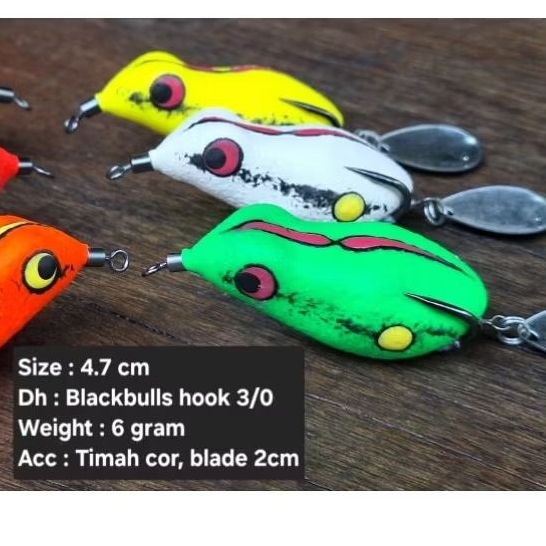 SOFT FROG BABON 4,7CM BIGOS LURE UMPAN CASTING GABUS DAN TOMAN
