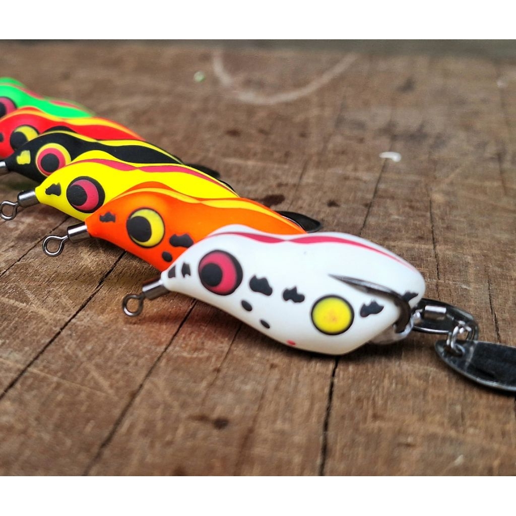 SOFT FROG MINI 3CM BIGOS LURE || UMPAN CASTING IKAN GABUS DAN TOMAN