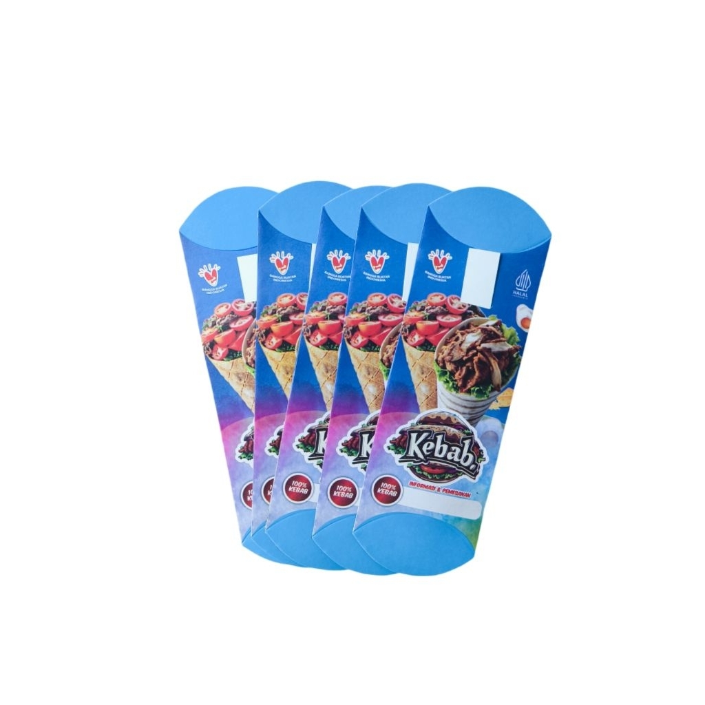 

Bungkus Kebab tarikan ukuran 24 x 9 cm isi 1 pcs tahan minyak, food grade bahan duplex