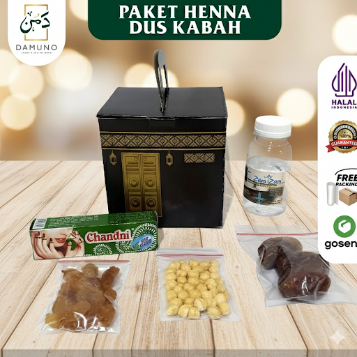 

Paket Henna Umroh Lengkap: Henna Chandni + Dus Kabah Eksklusif + Air Zam-Zam Murni