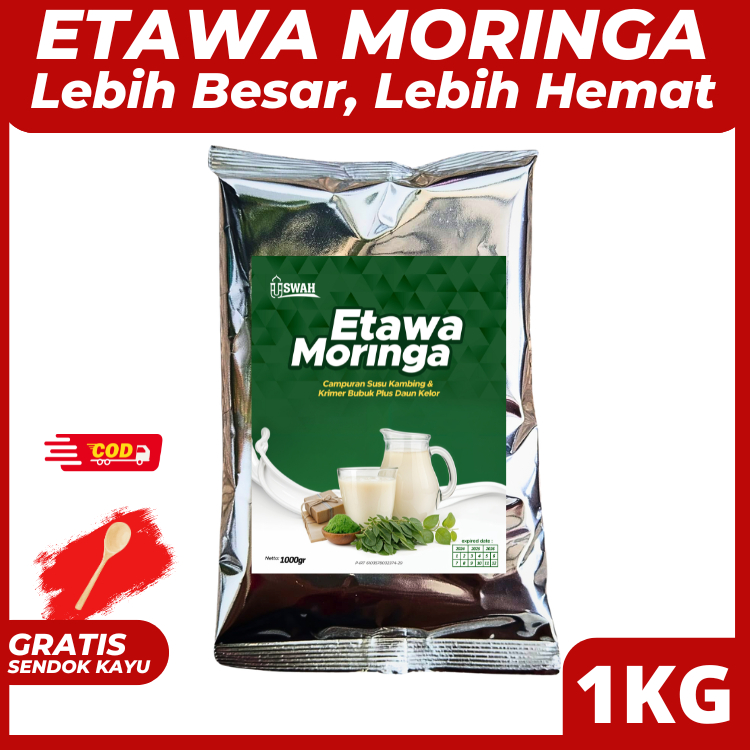 

Susu Kambing Etawa Bubuk Full Cream Kiloan 1KG 100 Gram Campuran Kelor