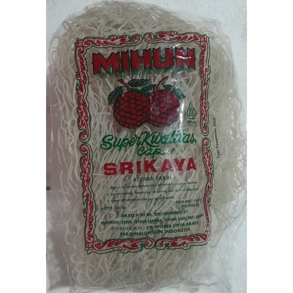 

mihun sangat enak cap srikaya