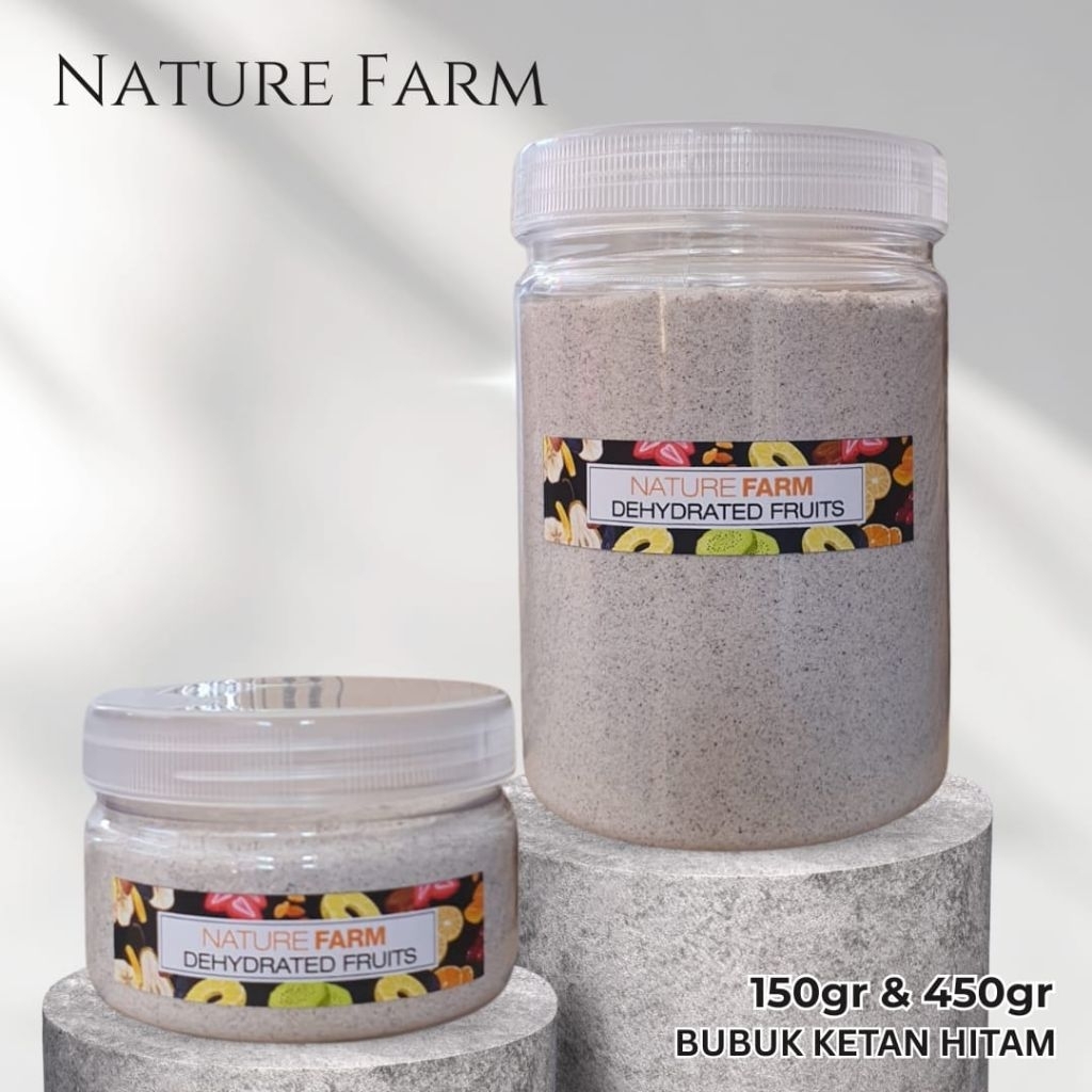 

Nature Farm Premium Bubuk Ketan Hitam Murni Tanpa Campuran Black Glutinous Rice Flour Bubuk Mochi Ronde Cake