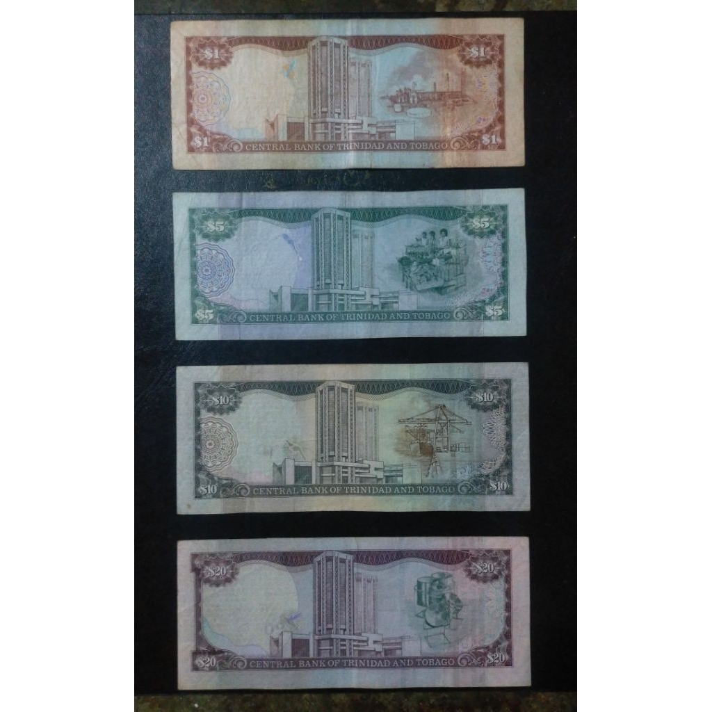 uang Tobago 1 dollar 5 dollar Tobago n trinidad