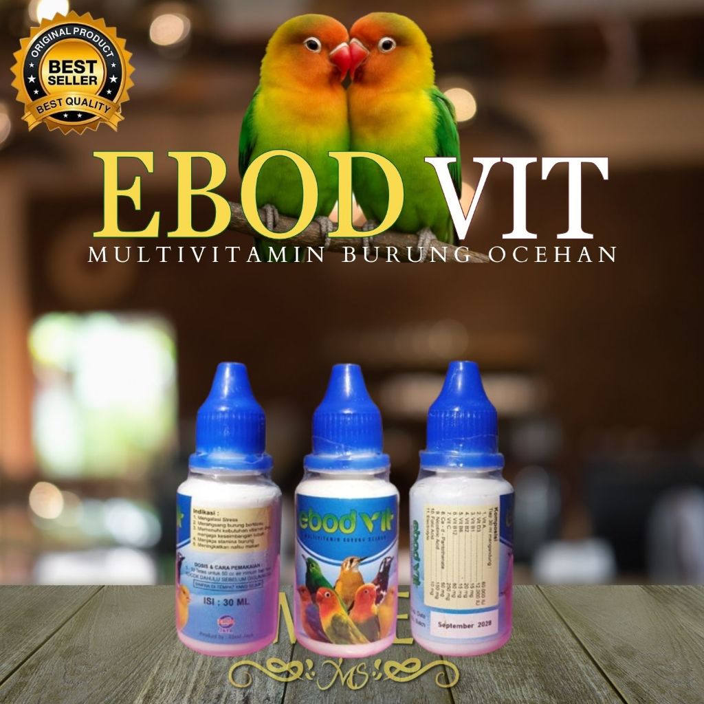 EBOD VIT Original 30 ML Vitamin BURUNG MURAI KENARI GACOR SEHAT EBOD VIT EBOD JAYA