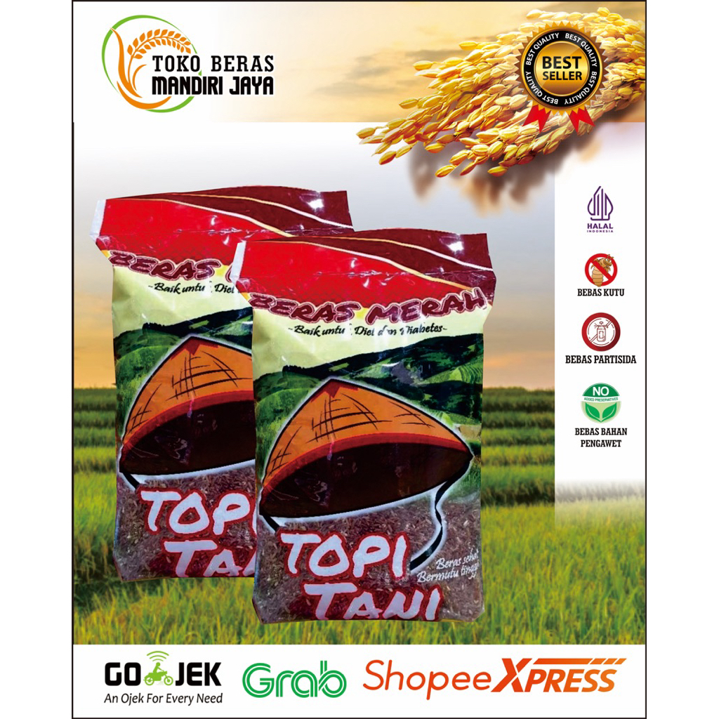 

Beras Merah Super Tersedia 5Kg