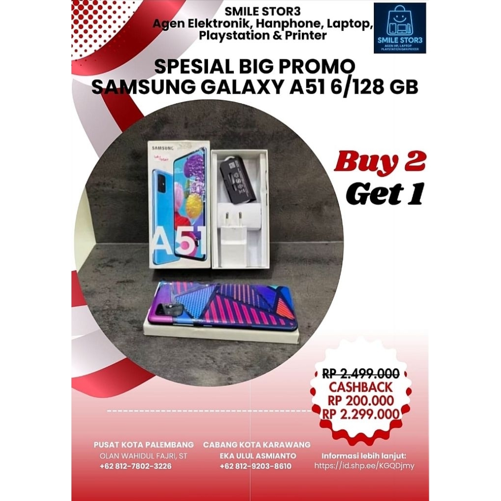 Second Original 100% Samsung Galaxy A51 6/128 GB