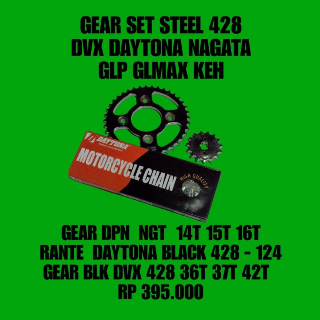 GEAR GIR SET DAYTONA 428 HONDA GLPRO MAX ORIGINAL