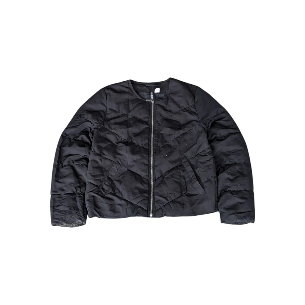 H&M - Jaket Wanita Jaket Puffer Wanita Outerwear Wanita Hitam Size M