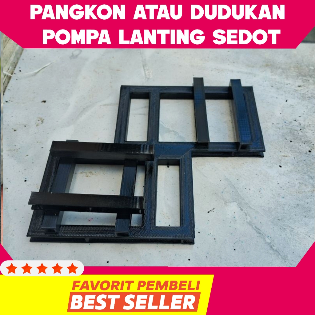 miniatur pangkon atau dudukan  pompa lanting sedot pasir tanah