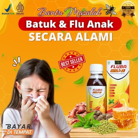 Madu Fluba Anaba 130ML Obat Flu Batuk Anak Madu Batuk Anak & Flu Obat Anak Masuk Angin Madu Fluba An