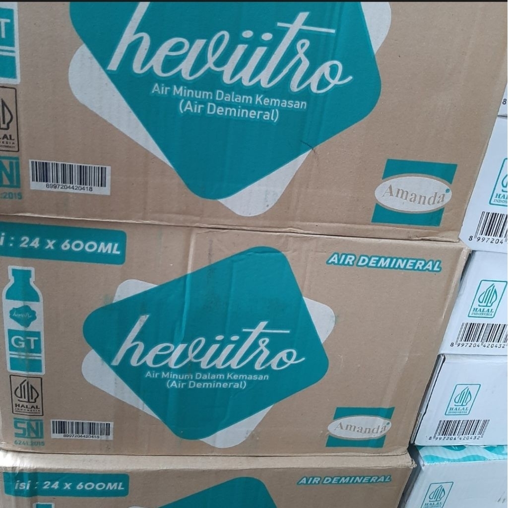 Hevitro Air Demineral 600 ml x 24 botol (1 karton)