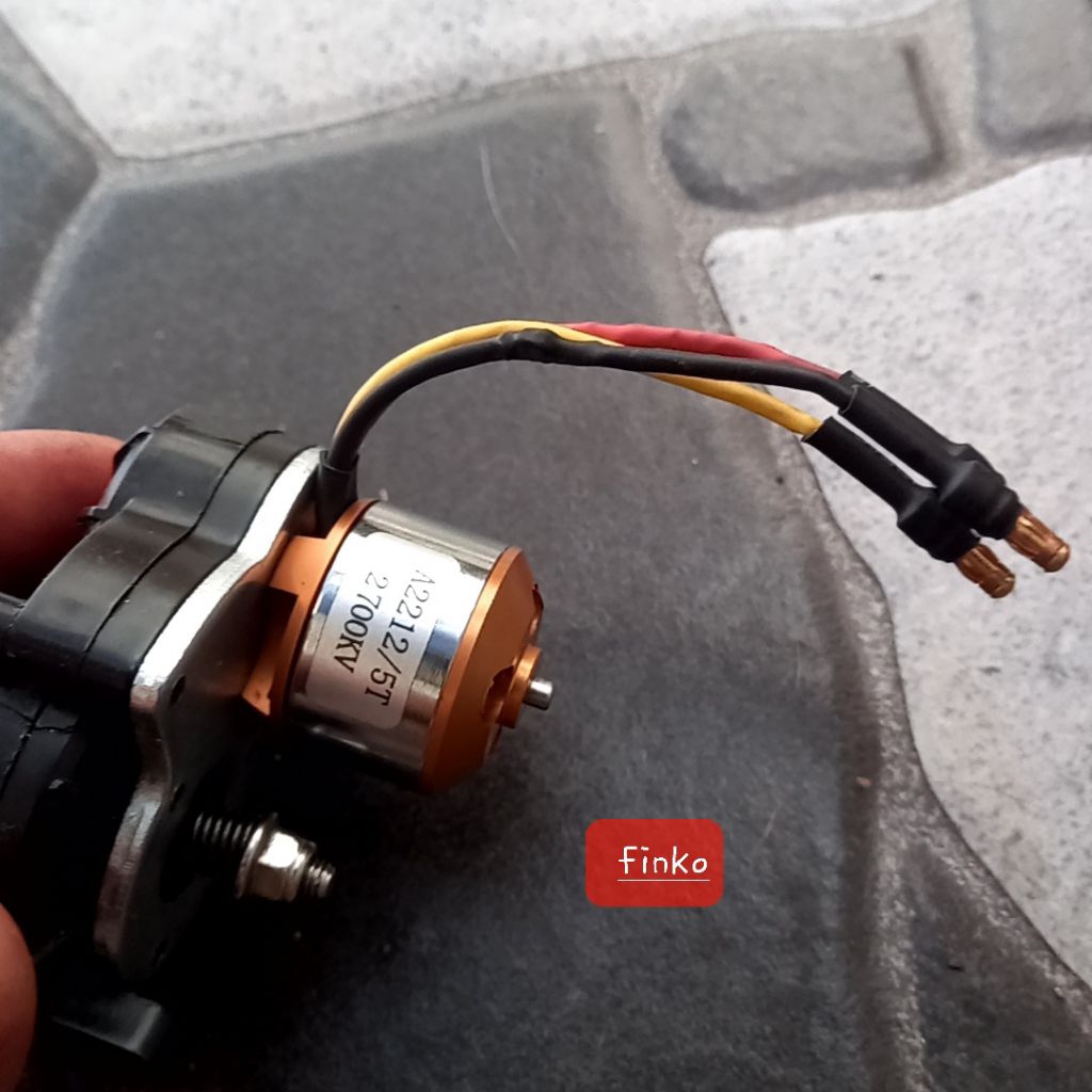 motor brushless outrunner 2700kv + pinion, tuk gearbox mn128/86