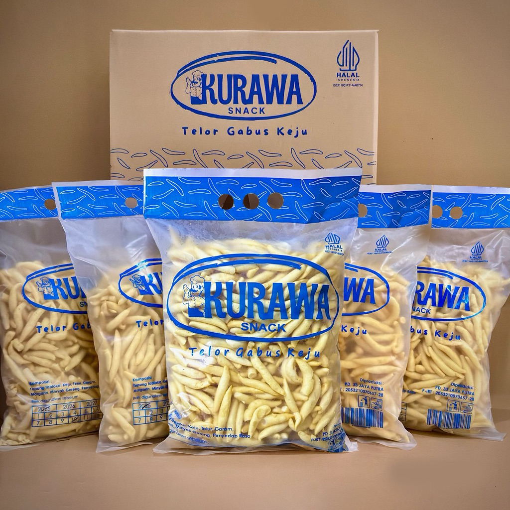 

HARGA HEMAT 1 DUS telur gabus keju kurawa 300 gram isi 5 kantong