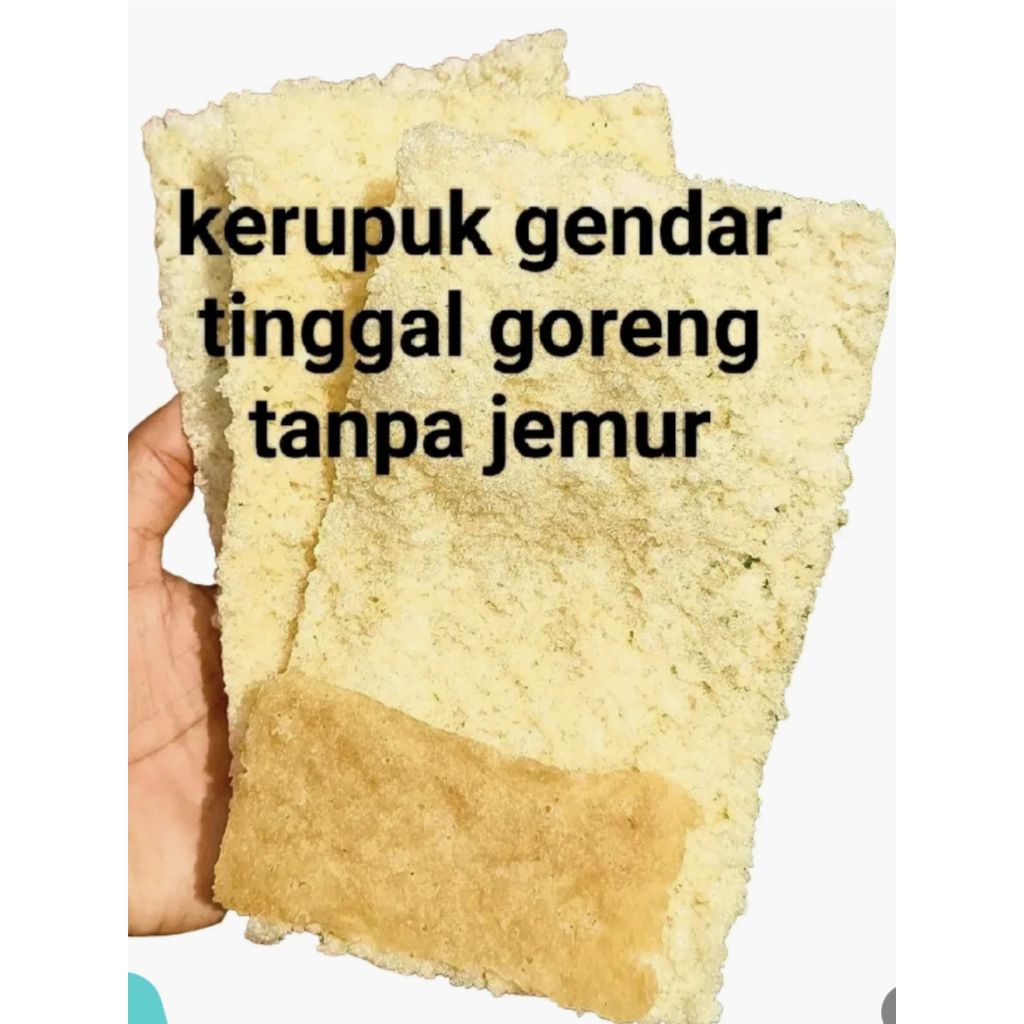 

KRUPUK PULI/GENDAR MENTAH 500 GR ASLI MADIUN