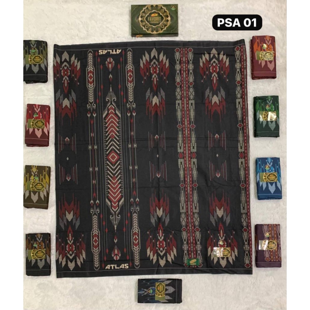 Grosir 10 pcs Sarung Atlas kembang & batik