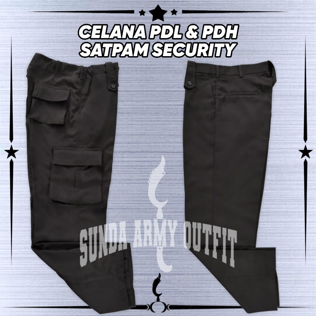 Celana PDL Satpam Security / Celana PDH Satpam / Celana Dinas Satpam / Celana PDH Satpam Warna Cokla