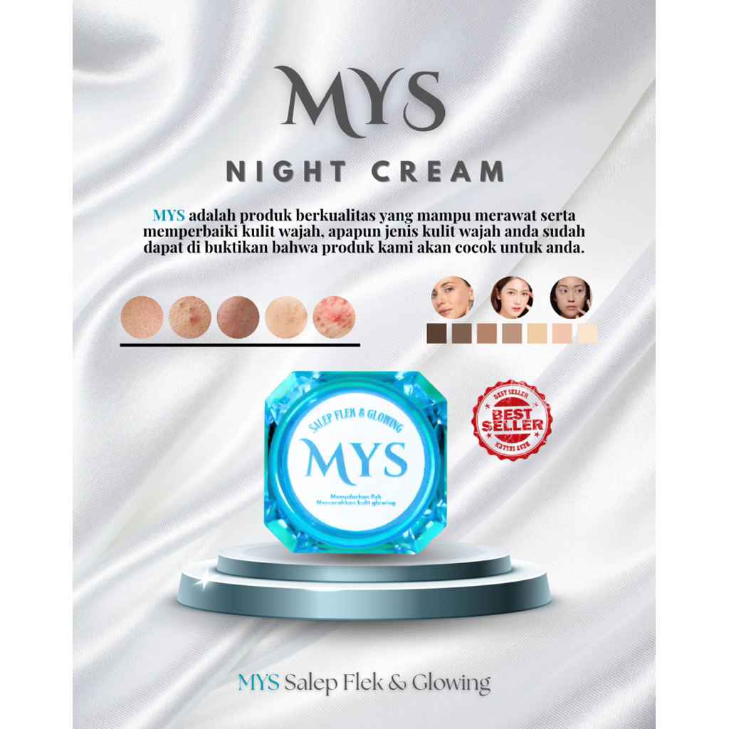 MYS CREAM SALEP/SALEP FLEK/SALEP GLOWING/BOOSTER CREAM/CREAM FLEK/CREAM GLOWING/CREAM JERAWAT/ NIGHT