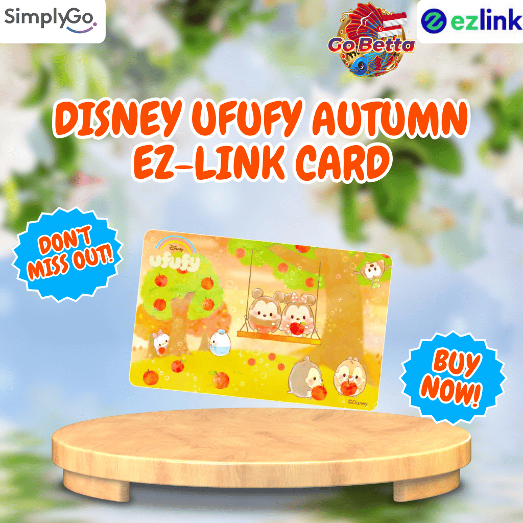 Disney Ufufy Autumn EZ-Link Card | Kartu EZ-Link Limited Edition | No Top-Up Value | Kartu Transport