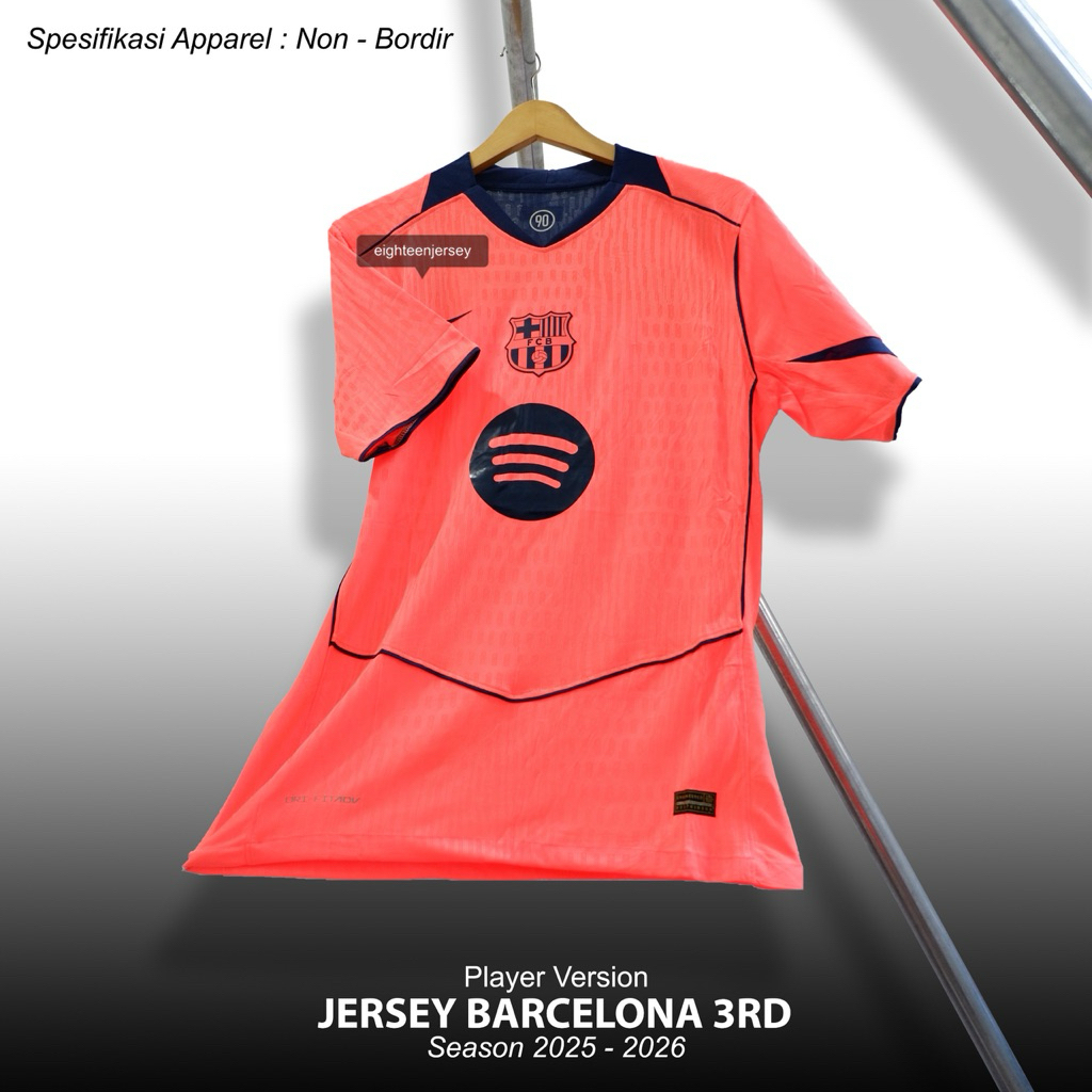 Barca 3rd PLAYER VERSION 2025 2026 Baju Bola PI