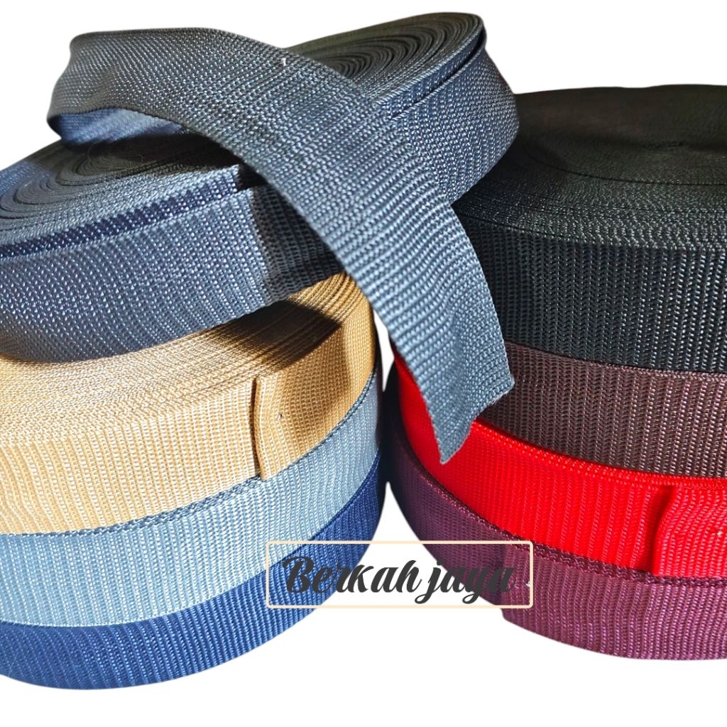 TALI WEBBING TAS 3.8 CM / TALI TAS / TALI BISBAN TAS PER ROL
