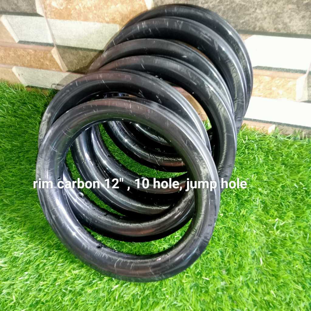 CONTADOR CARBON RIM PUSHBIKE WHEELS BALANCE WHEELS CARBON RIM 12 INCHI 10 HOLE RODA PUSHBIKE CARBON