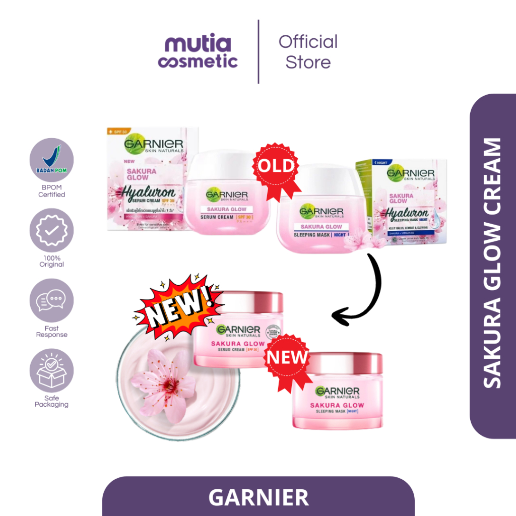 [Garnier] Sakura Glow Day and Night Cream