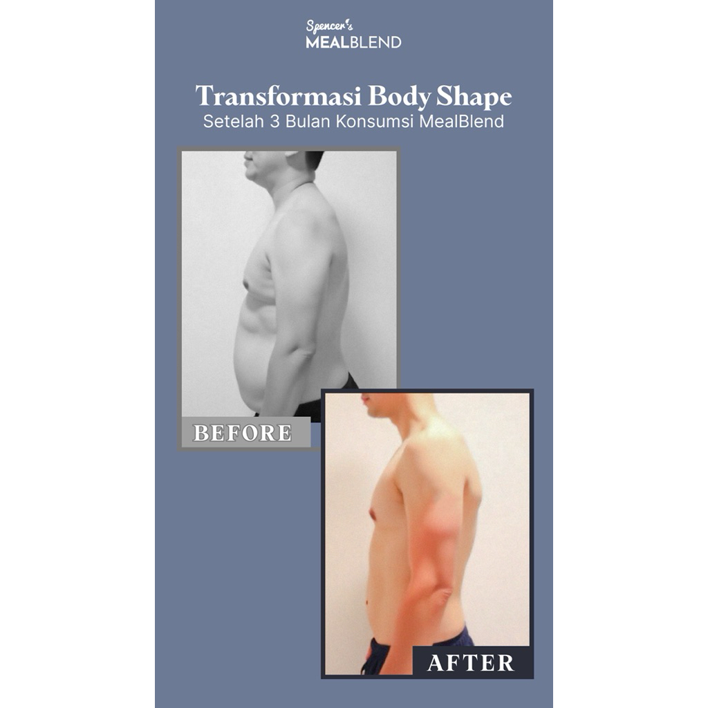 

Spencer's MealBlend - Makanan Pengganti Nutrisi Seimbang Penurun BB Alami Rendah Kalori