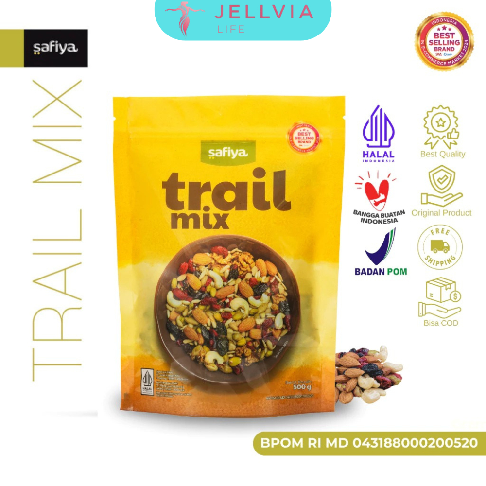 

Safiya Trail Mix Original 500 Gram Dried Fruit Roasted Premium