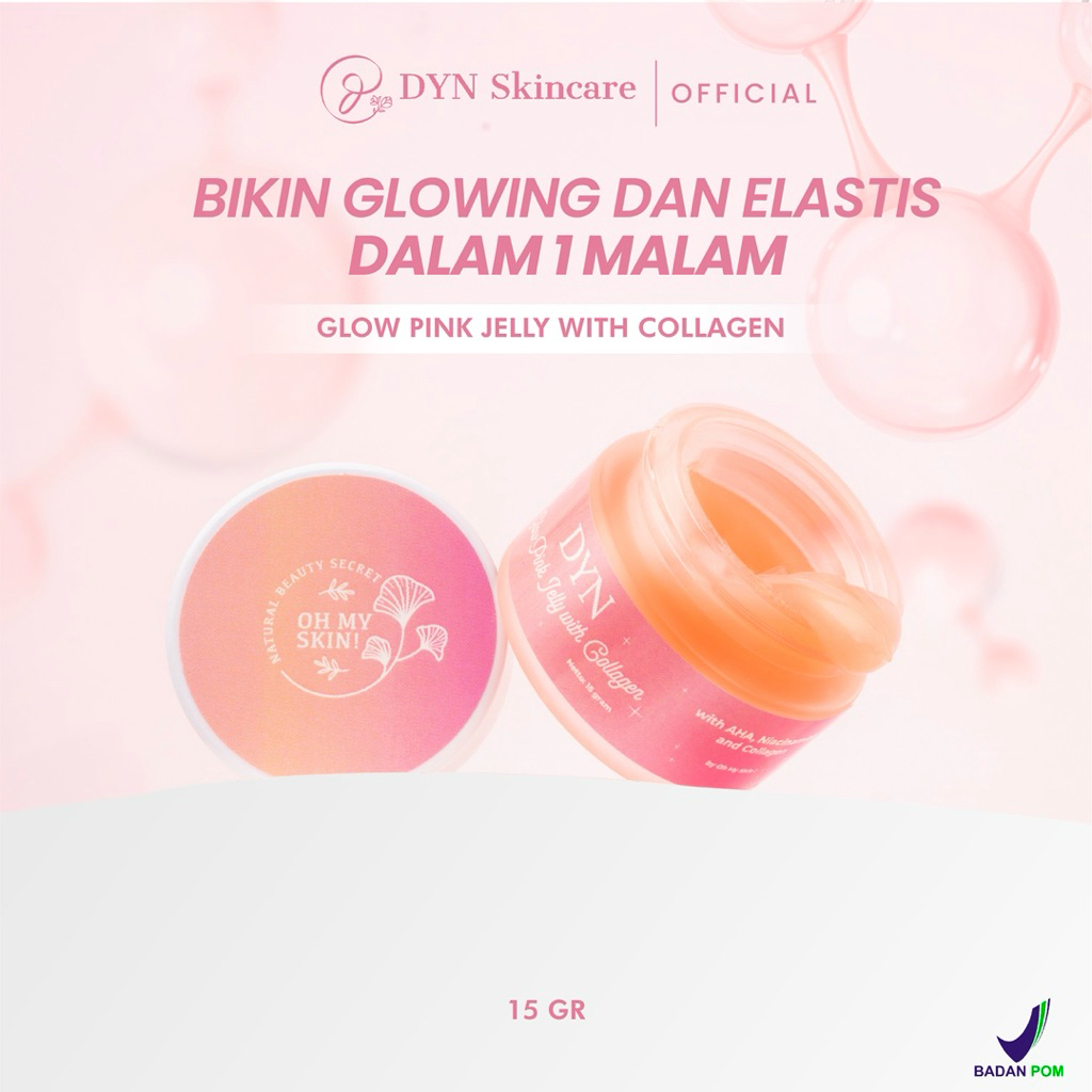 Oh My Skin DYN Glow Pink Jelly with Collagen-jellybooster-moisturizer-glowingskin