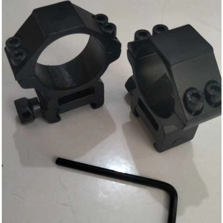 Mounting Teleskop Rel 22 Tube 30 Pendek Kualitas Baik