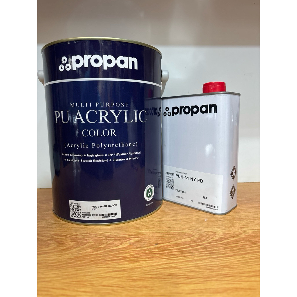 propan pu-puc-786-2k black dof-5literset-cat duco-cat kayu-cat besi-cat kusen-pintu-jendela-lemari-i