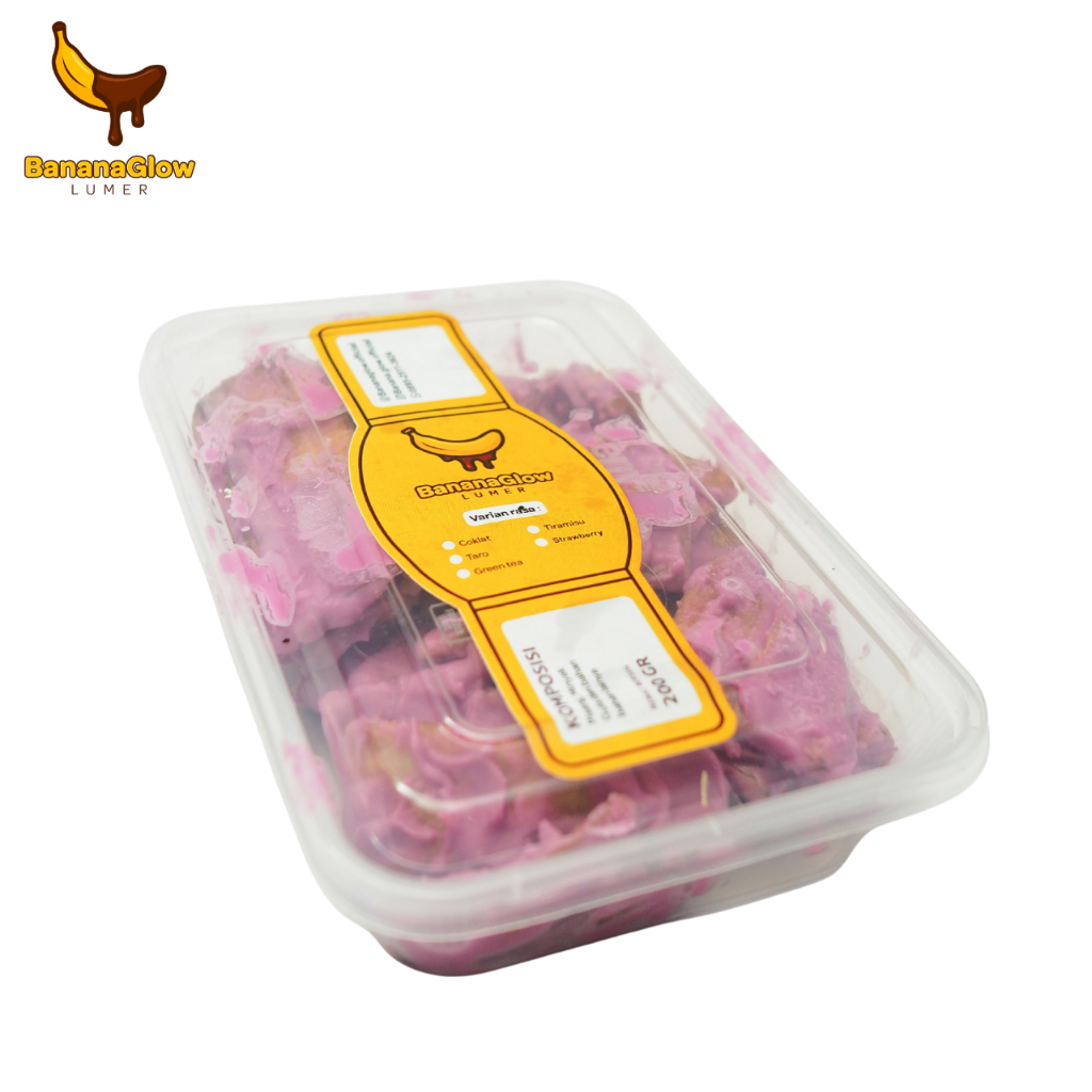 

BananaGlow - Keripik Pisang Lumer Taro 100gr | Camilan Snack Pisang Viral Rasa Talas Ungu Kekinian