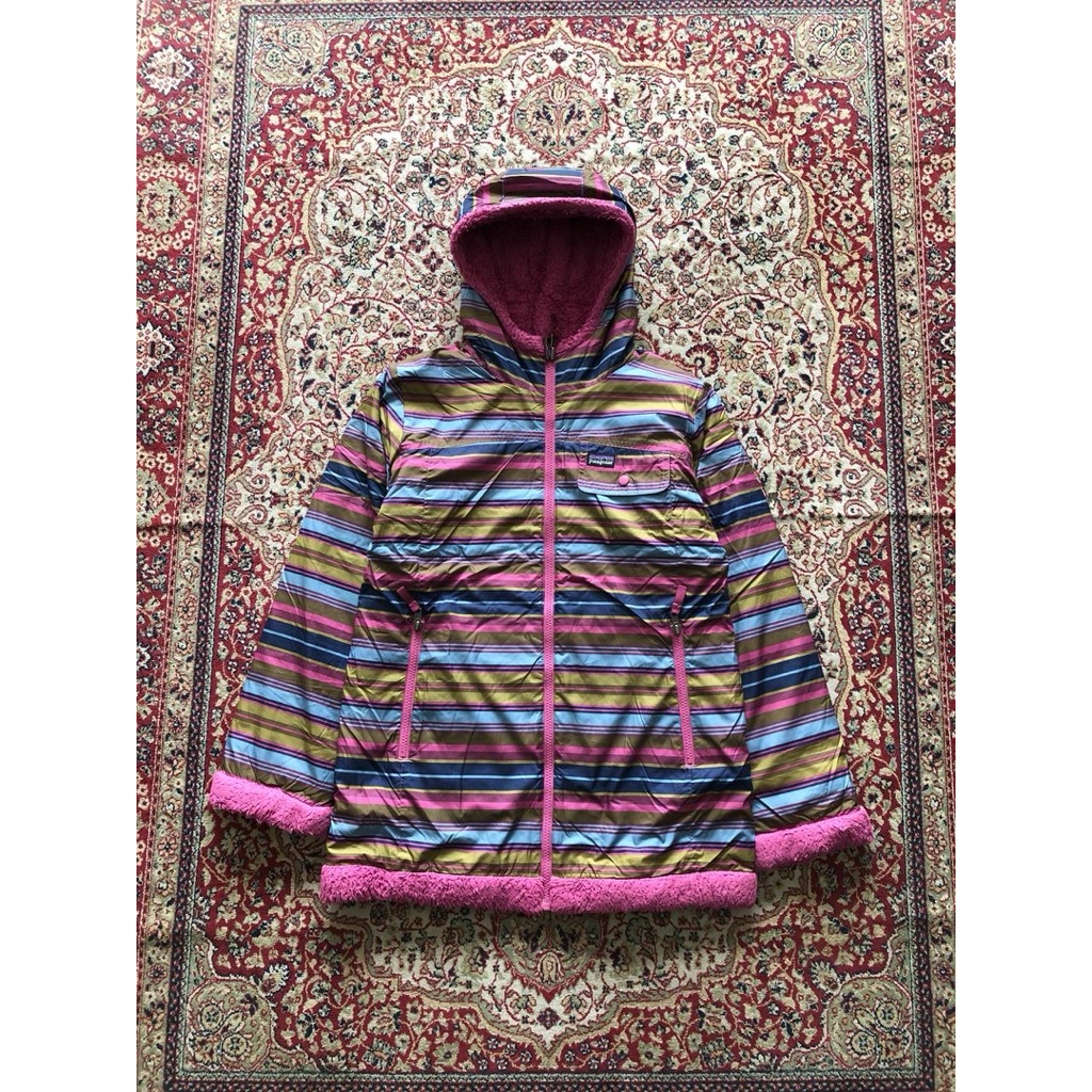 Patagonia women reversible fleece jacket Vintage Patagonia outdoor mountain HG743