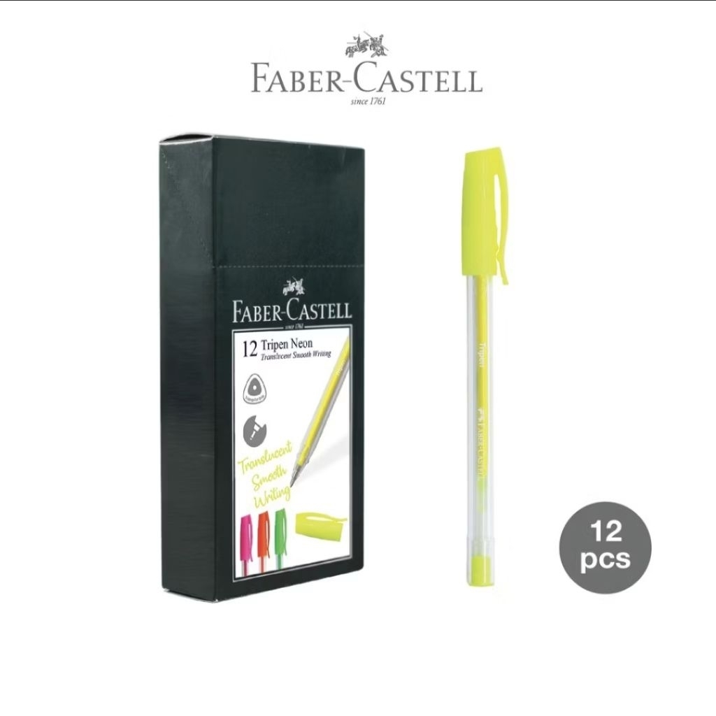 

Faber-Castell Tripen Neon Yellow Ink (satuan) / Tripen neon tinta kuning