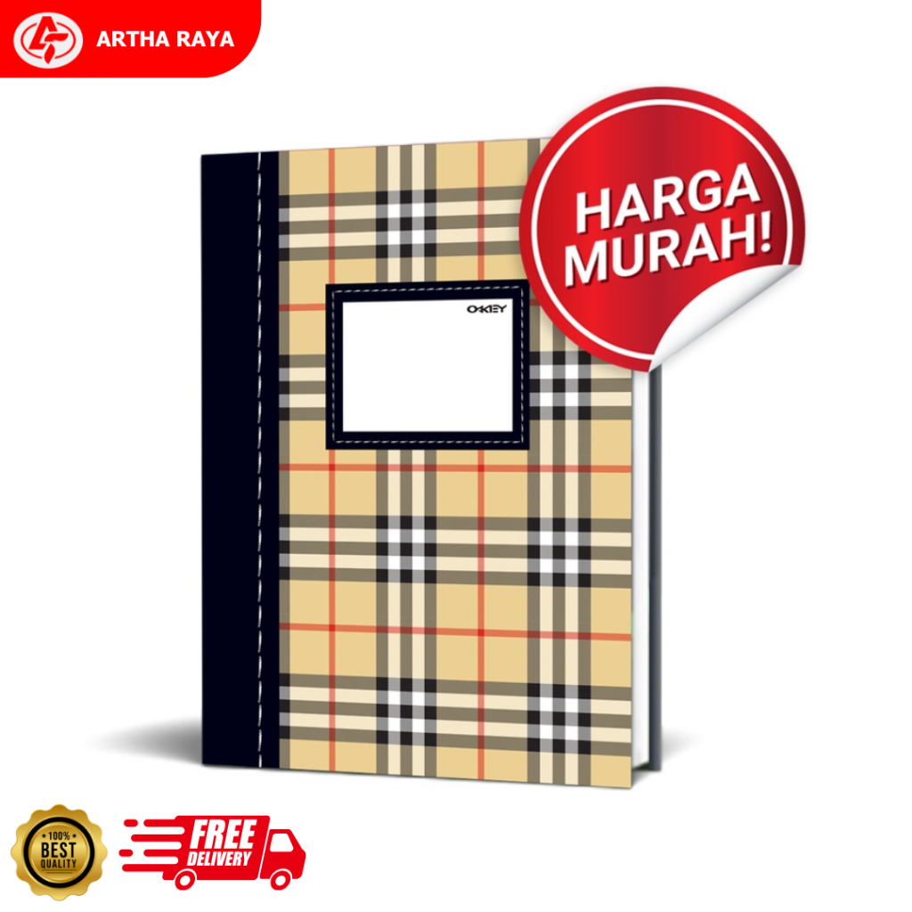 

Buku Hard Cover / Buku Kwarto OKEY Isi 200 [1 PCS]