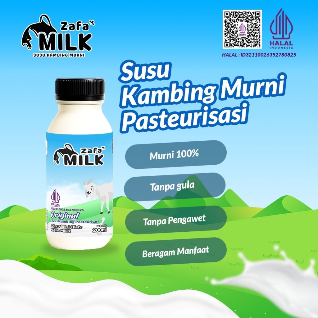 

Susu Kambing Murni Platinum Zafamilk – Frozen 200ml – Solusi Sehat untuk Lambung, Gula Darah, dan Tekanan Darah